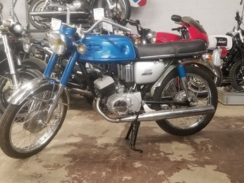 AS1 125 YAMAHA BLEU